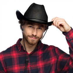 Kovbojský klobouk černý rodeo